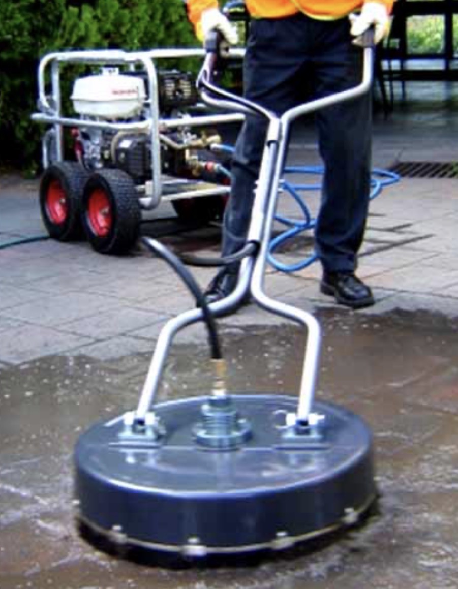 Surface cleaner pressure washing rig